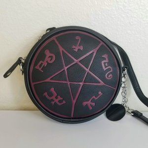Supernatural Devil's Trap Sigil Crossbody Purse Faux Leather